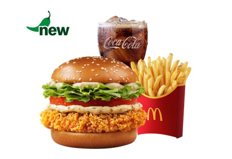Jinju Pepper Cream Cheese Chicken Burger